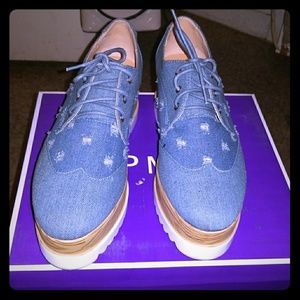 women Oxford platform shoes